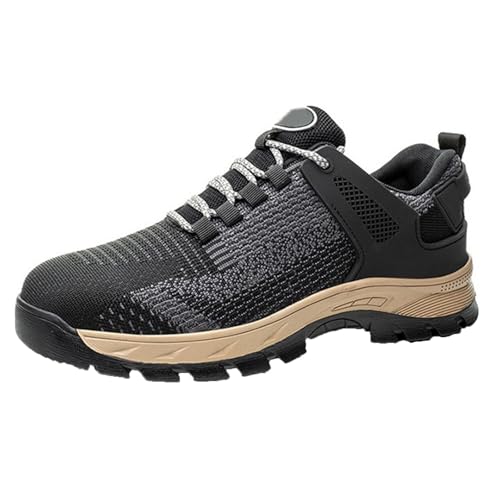 WaKsazlz Sicherheitsschuhe Herren Leicht Arbeitsschuhe Damen Sportlich Stahlkappenschuhe rutschfest Schutzschuhe Atmungsaktiv -Numeric_45 von WaKsazlz