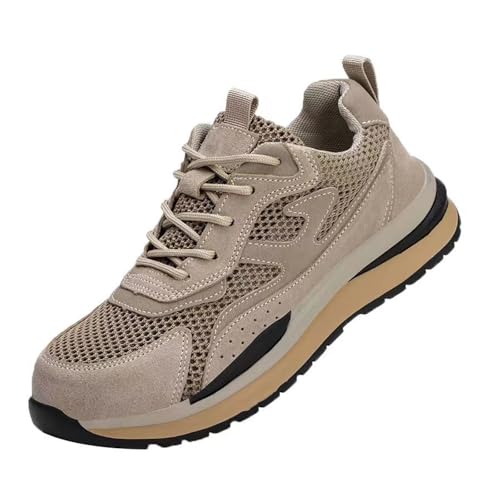 WaKsazlz Sicherheitsschuhe Herren Leicht Arbeitsschuhe Sportlich Damen Schutzschuhe Atmungsaktiv Stahlkappenschuhe -Numeric_43 von WaKsazlz