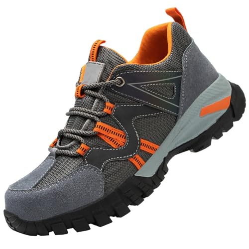 WaKsazlz Sicherheitsschuhe Herren Leicht Arbeitsschuhe Sportlich Damen Stahlkappenschuhe Atmungsaktiv Schutzschuhe -Numeric_38 von WaKsazlz