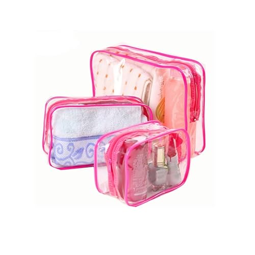 Kulturtasche Damen Taschen Transparente Kosmetiktasche Beauty Case Reiseaufbewahrung Bad Kosmetiktasche (Color : 03) von WaLdor