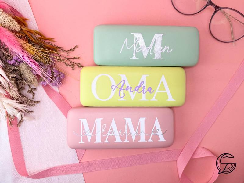 Personalisiertes Brillenetui Mit Namen in Pastellfarben | Geschenk Weihnachten Geburtstag Nikolaus Brillenschachtel Brillenaufbewahrung von WaalinaDesign