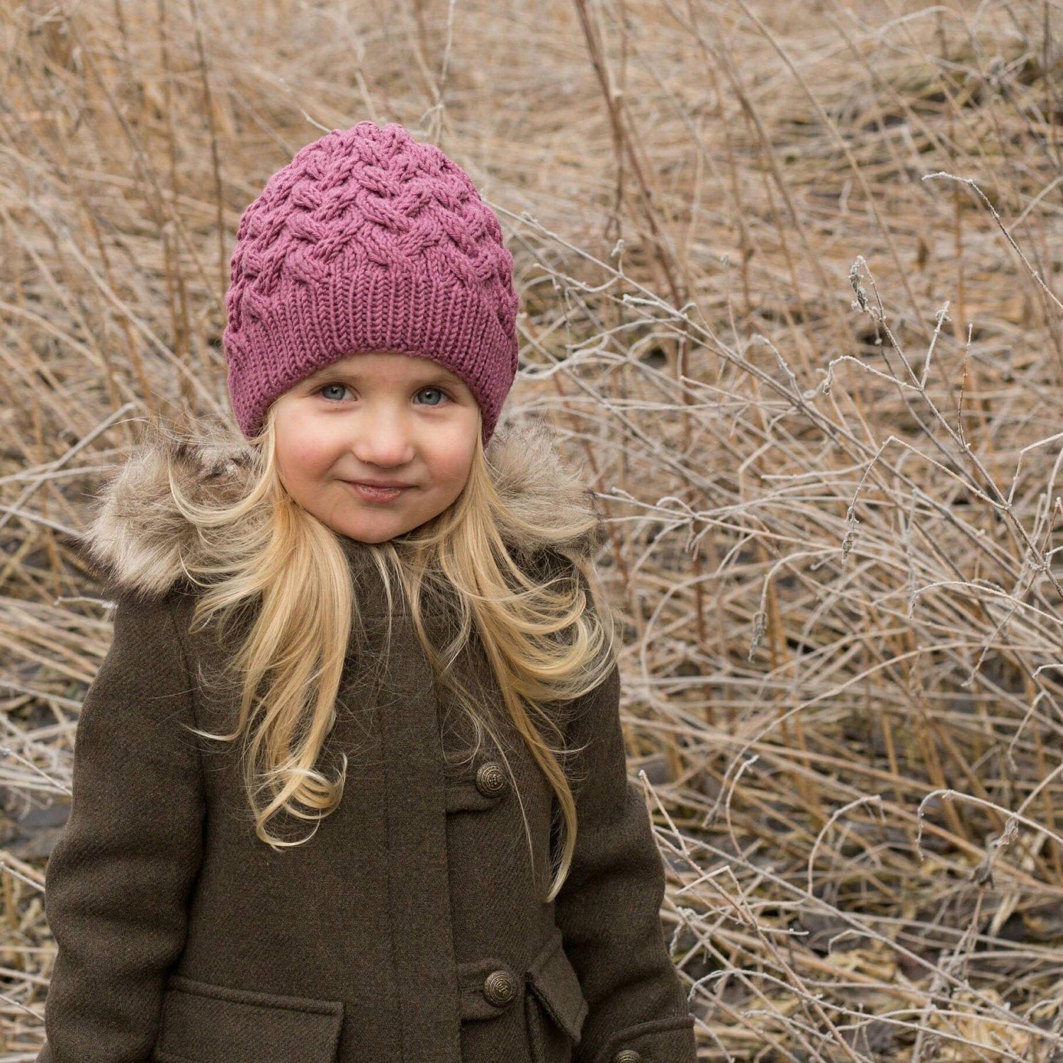 Kleinkind Merino Hut, Kabel Stricken Baby Kinder Hüte, Babymütze Mit Pelz Pom Pom, Toque Mütze von Wabarna