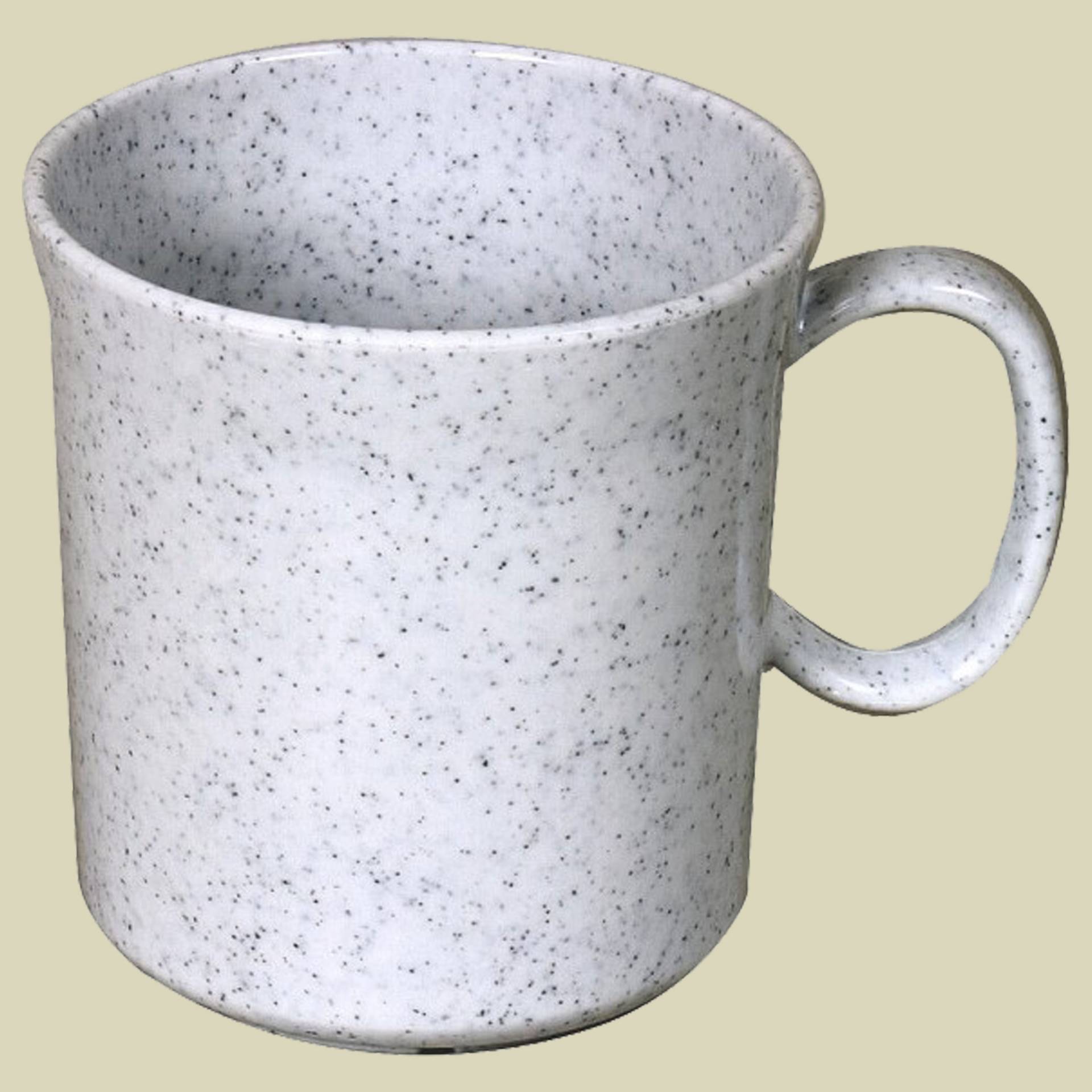 Melamin Henkelbecher Volumen 400 ml Farbe granit von Waca