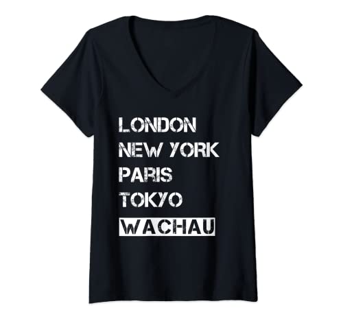 Damen Meine Heimat Wachau! Geburtsort & Heimatliebe Wachau T-Shirt mit V-Ausschnitt Damen Meine Heimat Wachau! Geburtsort & Heimatliebe Wachau T-Shirt mit V-Ausschnitt von Wachau Liebe - Hier lebe ich