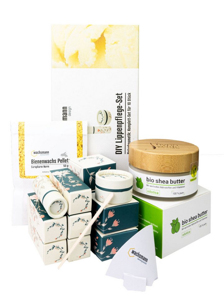 Wachsmann Bienenprodukte Lippenbalsam, Natur-Kosmetik aus Bienenwachs und Bio Shea-Butter selber machen, 100% natürlich Wachsmann Bienenprodukte Lippenbalsam, Natur-Kosmetik aus Bienenwachs und Bio Shea-Butter selber machen, 100% natürlich von Wachsmann Bienenprodukte