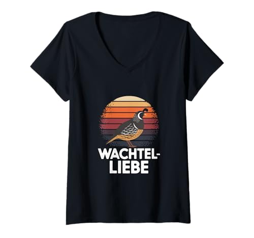 Damen Wachteln Wachtelbesitzer Wachtel T-Shirt mit V-Ausschnitt Damen Wachteln Wachtelbesitzer Wachtel T-Shirt mit V-Ausschnitt von Wachtel, Wachteln & Wachtel Liebhaber Designs