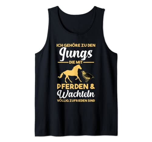 Herren Pferde Wachtel Tank Top von Wachteln Wachtel Geschenk