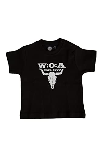 W:O:A - Kinder-T-Shirt - Estd. 1990 - Schwarz, Größe:140 von Wacken Open Air