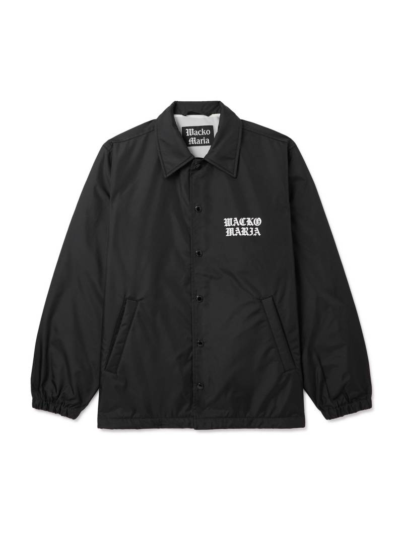 Wacko Maria - Logo-Print Nylon Coach Jacket - Men - Black - XL von Wacko Maria