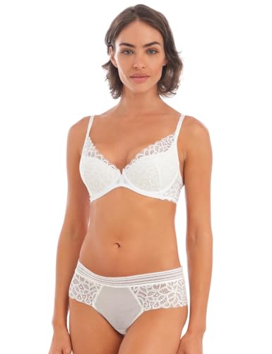 Wacoal - BH mit tiefem Push-Up, mit Bügel, raffiniert, Weiß, weiß, 75A von Wacoal