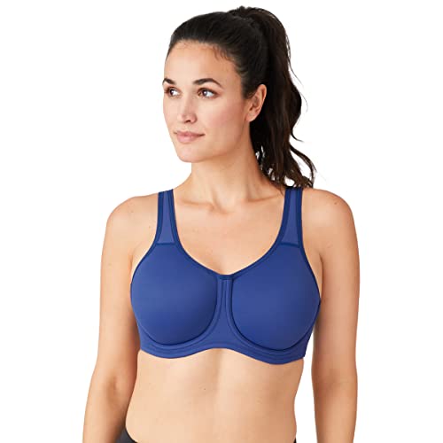 Wacoal Damen Vollfigur-Bügel Sport-BH, Blau-Twilight Blue, 70H von Wacoal