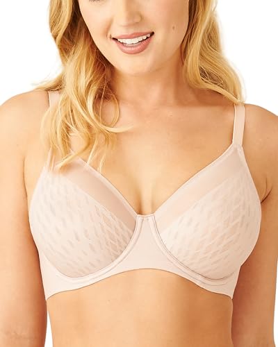 Wacoal Damen Elevated Allure 855336 Bügel, Ungefüttert BH mit voller Abdeckung, Undurchsichtige, Rosenstaub, 75DD von Wacoal