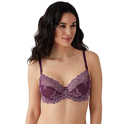 Wacoal Damen Embrace Spitzen-BH, Italienische Pflaume/Baldrian, 75D von Wacoal