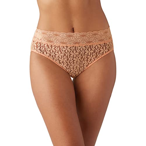 Wacoal Damen Halo Höschen aus Spitze, hoch geschnitten Slip, Fast Apricot, XL von Wacoal