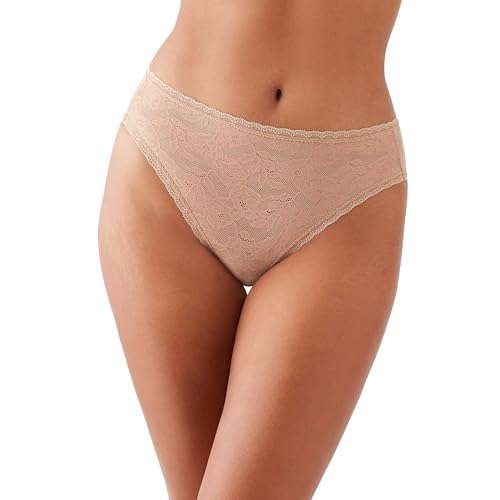 Wacoal Damen High Profile Hi Cut Brief Panty Slip, Roebuck, M von Wacoal