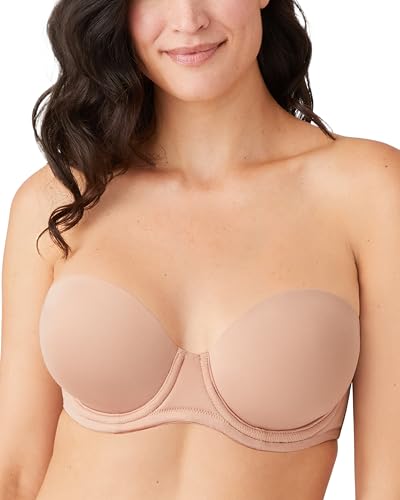 Wacoal Damen Red Carpet Trägerloser Bügel, Leicht Gepolstert, 854119 BH mit voller Abdeckung, Undurchsichtige, Roebuck, 85DD von Wacoal