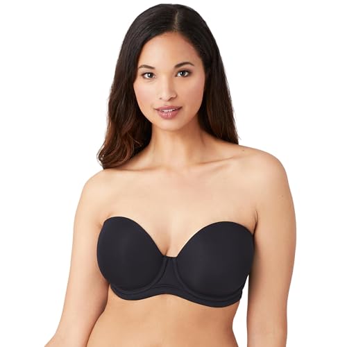 Wacoal Damen Trägerloser rotem Teppich BH mit voller Abdeckung, Blickdicht, Schwarz, 95G von Wacoal