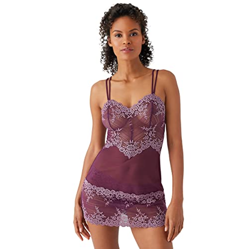 Wacoal Damen Umarmung Spitze Unterkleid, Italian Plum/Baldrian, S von Wacoal