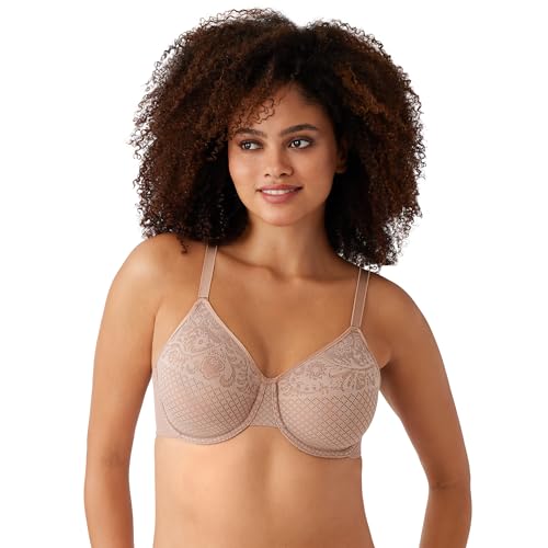 Wacoal Damen Visual Effects Bügel, Ungefüttert, Volle Abdeckung, 857210 Minimizer-BH, Durchsichtig, Roebuck, 75FF von Wacoal