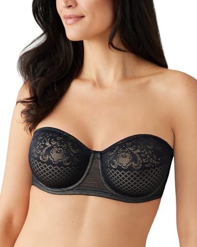 Wacoal Damen Visual Effects Trägerloser Minimizer Geformter BH, Schwarz, 85E von Wacoal