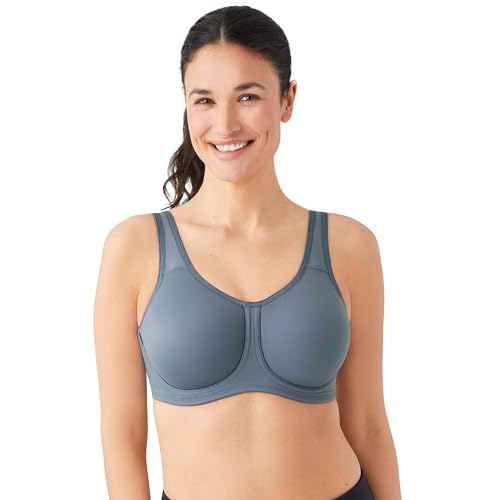 Wacoal Damen Vollfigur-Bügel Sport-BH, Folkstone Grau, 90G von Wacoal