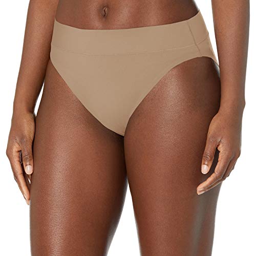 Wacoal Damen at Ease Hi Cut Brief Panty Slip, Sand, Medium von Wacoal