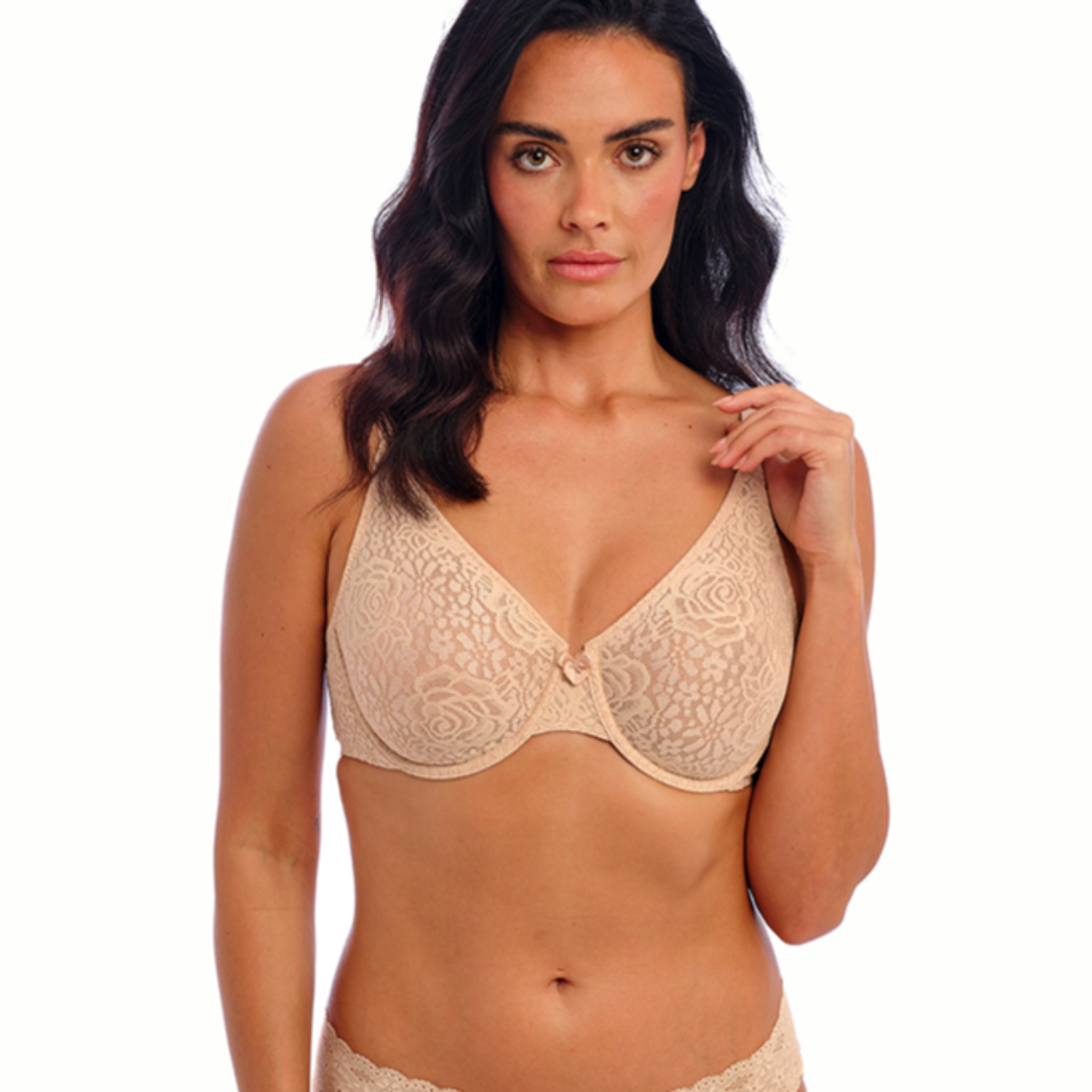 Wacoal Halo Lace BH mit Bügel, Nude, Größe: 85D, Damen von Wacoal
