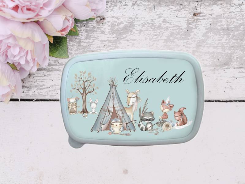 Personalisierte Brotdose Mit Namen Tiere Lunchbox Dose Für Kinder Boho Reh Bär Hase Waschbär Eule Fuchs Eichhörnchen Personalisierte Brotdose Mit Namen Tiere Lunchbox Dose Für Kinder Boho Reh Bär Hase Waschbär Eule Fuchs Eichhörnchen von Waddenmeer