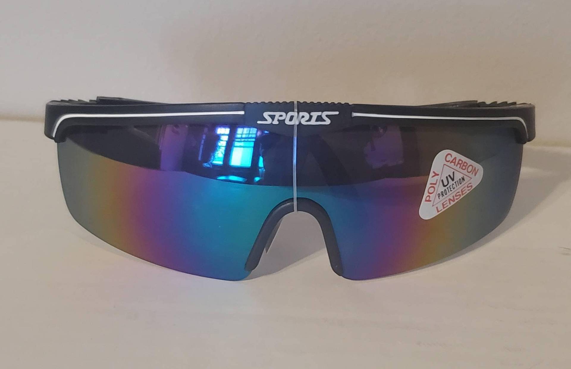 Vintage Sport Sonnenbrille // Regenbogen Gläser Retro Funky College Party Sommer Strand Festival Musik Rave Racing von WadesRadShades