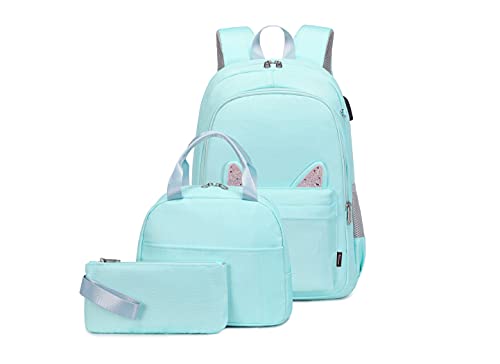 Wadirum Süßes Rucksack-Set für Mädchen I Modernes Schulrucksack-Set Grün von Wadirum