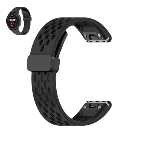 Waekethy 20mm Quick Fit Armband für Garmin Fenix 6s/Fenix 6s Pro, Fenix 7s, Fenix 5s/Fenix 5s Plus, Descent Mk2s, Instinct 2s Atmungsaktiv Silikon Estrazarmband für Frauen Männer von Waekethy