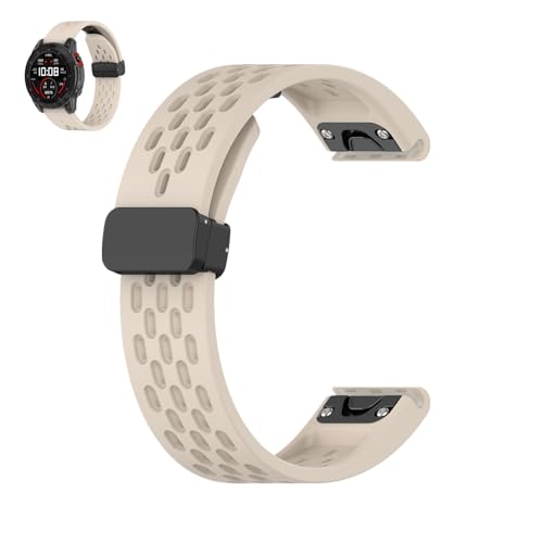 Waekethy 20mm Quick Fit Armband für Garmin Fenix 6s/Fenix 6s Pro, Fenix 7s, Fenix 5s/Fenix 5s Plus, Descent Mk2s, Instinct 2s Atmungsaktiv Silikon Estrazarmband für Frauen Männer von Waekethy