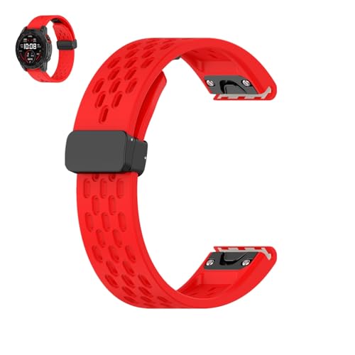 Waekethy 20mm Quick Fit Armband für Garmin Fenix 6s/Fenix 6s Pro, Fenix 7s, Fenix 5s/Fenix 5s Plus, Descent Mk2s, Instinct 2s Atmungsaktiv Silikon Estrazarmband für Frauen Männer von Waekethy