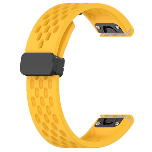 Waekethy 22mm Quick Fit Armband für Garmin Fenix 6/Fenix 6 Pro, Fenix 7, Fenix 5/Fenix 5 Plus, Forerunner 935/945, Instinct 2 Atmungsaktiv Silikon Estrazarmband für Frauen Männer von Waekethy