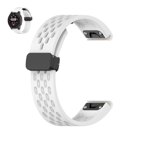 Waekethy 22mm Quick Fit Armband für Garmin Fenix 6/Fenix 6 Pro, Fenix 7, Fenix 5/Fenix 5 Plus, Forerunner 935/945, Instinct 2 Atmungsaktiv Silikon Estrazarmband für Frauen Männer von Waekethy