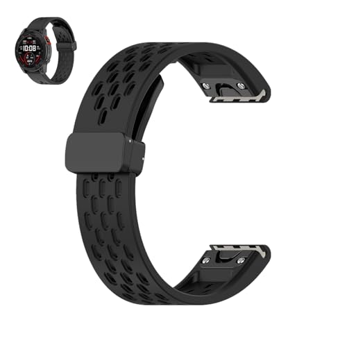 Waekethy 26mm Quick Fit Armband für Garmin Fenix 6X, Fenix 6X Pro, Fenix 7x, Fenix 5X, Fenix 5X Plus, Instinct 2X, Epix Pro 51mm Atmungsaktiv Silikon Estrazarmband für Frauen Männer von Waekethy