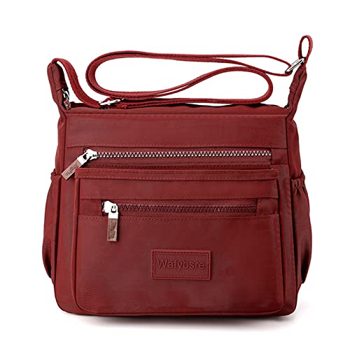 Wafybsre Handtaschen und Umhängetaschen für Damen (Rot) von Wafybsre