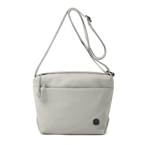Wafybsre Kleine Cross Body Taschen für Frauen Leichte Nette Mini Reise Geldbörse Schulter Handtaschen Alltag Tasche (Hellgrau) von Wafybsre