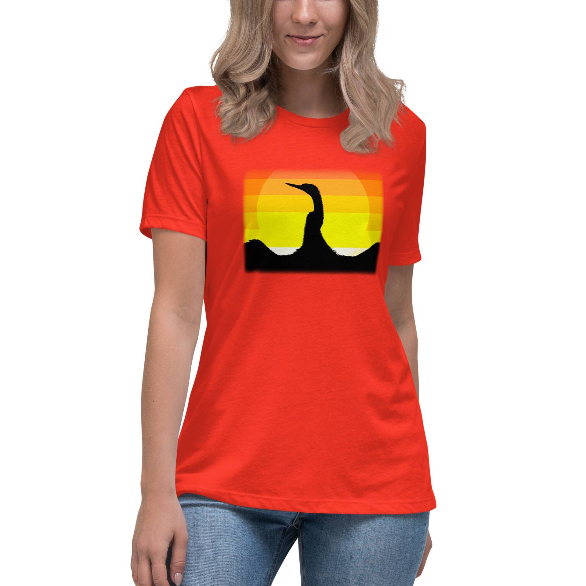 Damen T-Shirt "Anhinga Silhouette" Damen T-Shirt "Anhinga Silhouette" von WagnerPhotographyFL