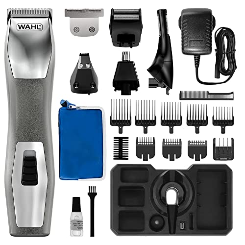 Wahl Chromium 11-in-1-Multigroomer, Augenbrauenschneidefähigkeit, Vatertagsgeschenk, Körperschneider, Herren-Bartschneider, Stoppeltrimmen, Körperrasur, Gesichtspflege, männliche Fellpflegeset von Wahl
