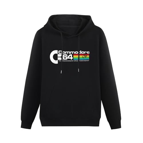 Commodore 64 Computer Vintage C64 Retro 80S Men Cartoon Hoodie Unisex Sweatshirt Casual Pullover Hooded Black L von Wahre