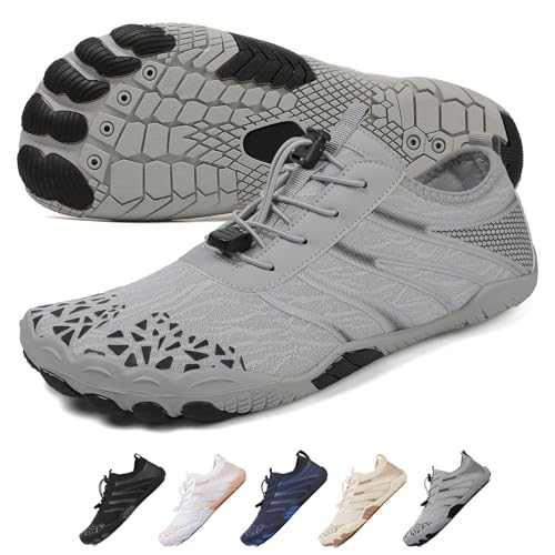 WaiWaiGo Unisex Barfußschuhe für Damen und Herren, Profi-Schuhe mit breiter Zehenbox und rutschfesten Barfußschuhen, Unisex, sportliche Wanderschuhe für draußen, Wasserschuhe, Laufschuhe von WaiWaiGo