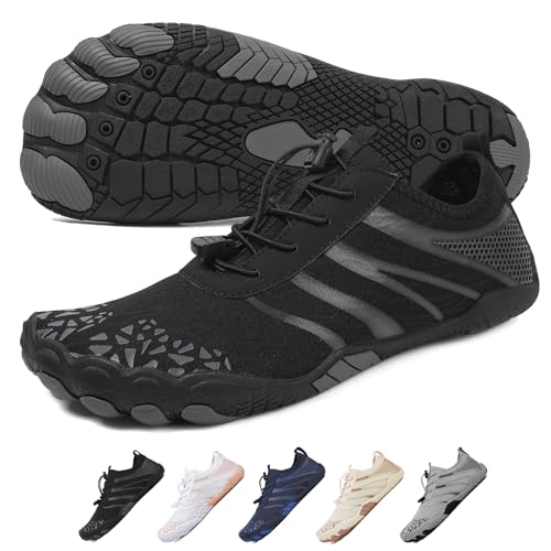 WaiWaiGo Unisex Barfußschuhe für Damen und Herren, Profi-Schuhe mit breiter Zehenbox und rutschfesten Barfußschuhen, Unisex, sportliche Wanderschuhe für draußen, Wasserschuhe, Laufschuhe von WaiWaiGo