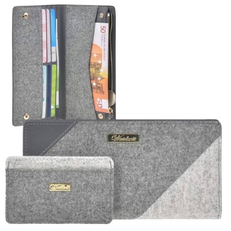 Waidzeit Austria Geldbörse Schladminger Loden (2tlg. Set), Portemonnaie, mit 6 Kartenfächern, für Damen, mit extra Kartenetui von Waidzeit Austria