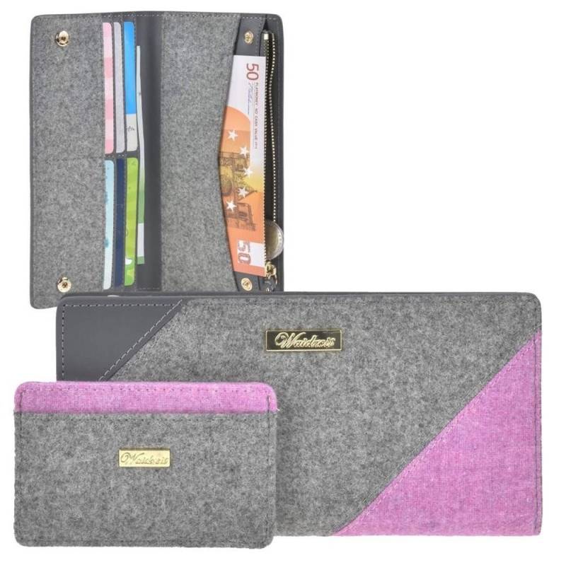 Waidzeit Austria Geldbörse Schladminger Loden (2tlg. Set), Portemonnaie, mit 6 Kartenfächern, für Damen, mit extra Kartenetui von Waidzeit Austria