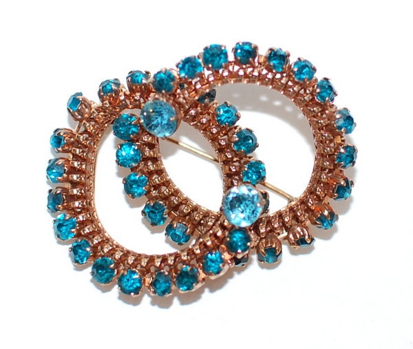 Vintage 50Er Jahre Strass Brosche Vintage 50Er Jahre Strass Brosche von WaikikiKitsch
