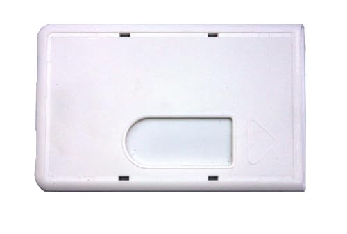 Waizmann.IDeaS® 10x Weiss Schutzhülle Kartenhülle Bankkartenhülle EC Karten Plastikkarten Scheckkarten Bankkarten Kreditkarten Polycarbonat Daumenausschub von Waizmann.IDeaS