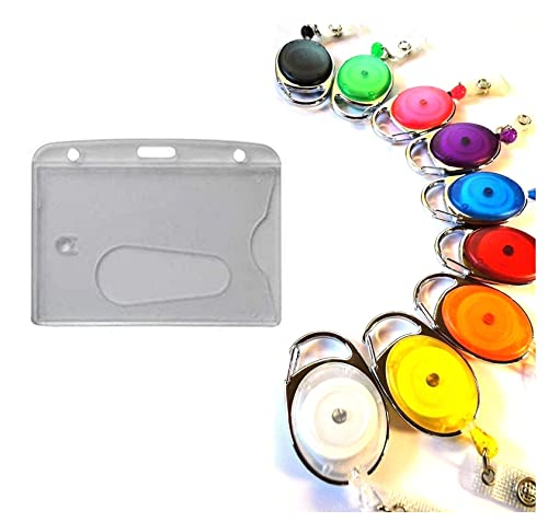 Waizmann.IDeaS® 1x Ausweis-Set Ausweisset - STAHLSEIL Ausweisjojo JoJo Zipper Kartenhalter - Kartenhülle Ausweis Hülle querformat Daumenschub von Waizmann.IDeaS