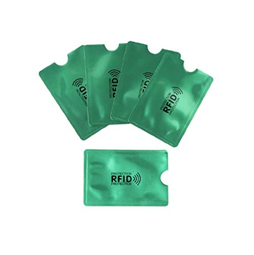 Waizmann.IDeaS® 5X RFID NFC Blocker Schutzhülle Kreditkarte Hülle Abschirmung Schutz Alu-Kunststoff von Waizmann.IDeaS