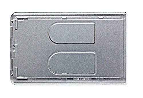 Waizmann.IDeaS® 5X TRANSPARENT für Zwei Karten Schutzhülle Kartenhülle Bankkartenhülle EC Karten Plastikkarten Scheckkarten Bankkarten Kreditkarten Polycarbonat Daumenausschub von Waizmann.IDeaS